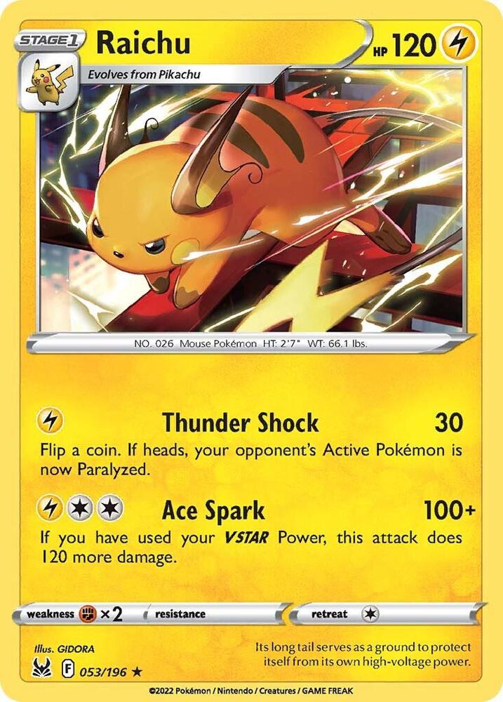 Raichu (053/196) (SWSH11)