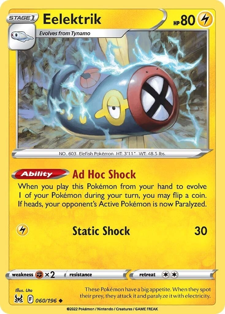 Image for Eelektrik (060/196) (SWSH11) - Pokemon