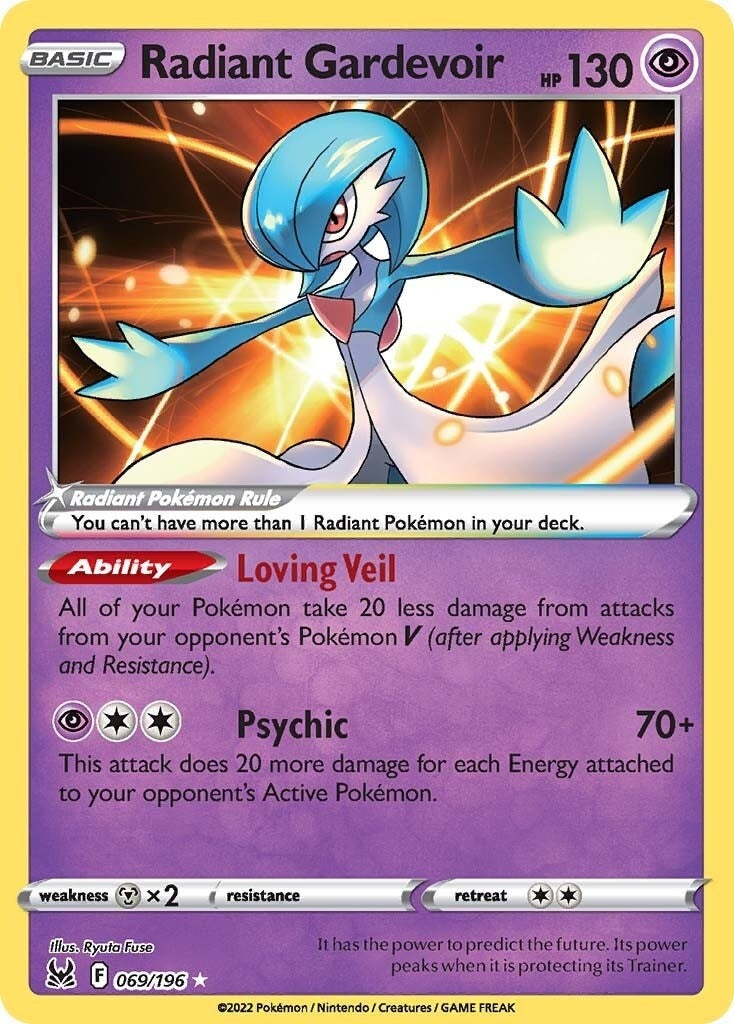 Image for Radiant Gardevoir (069/196) (SWSH11) - Pokemon