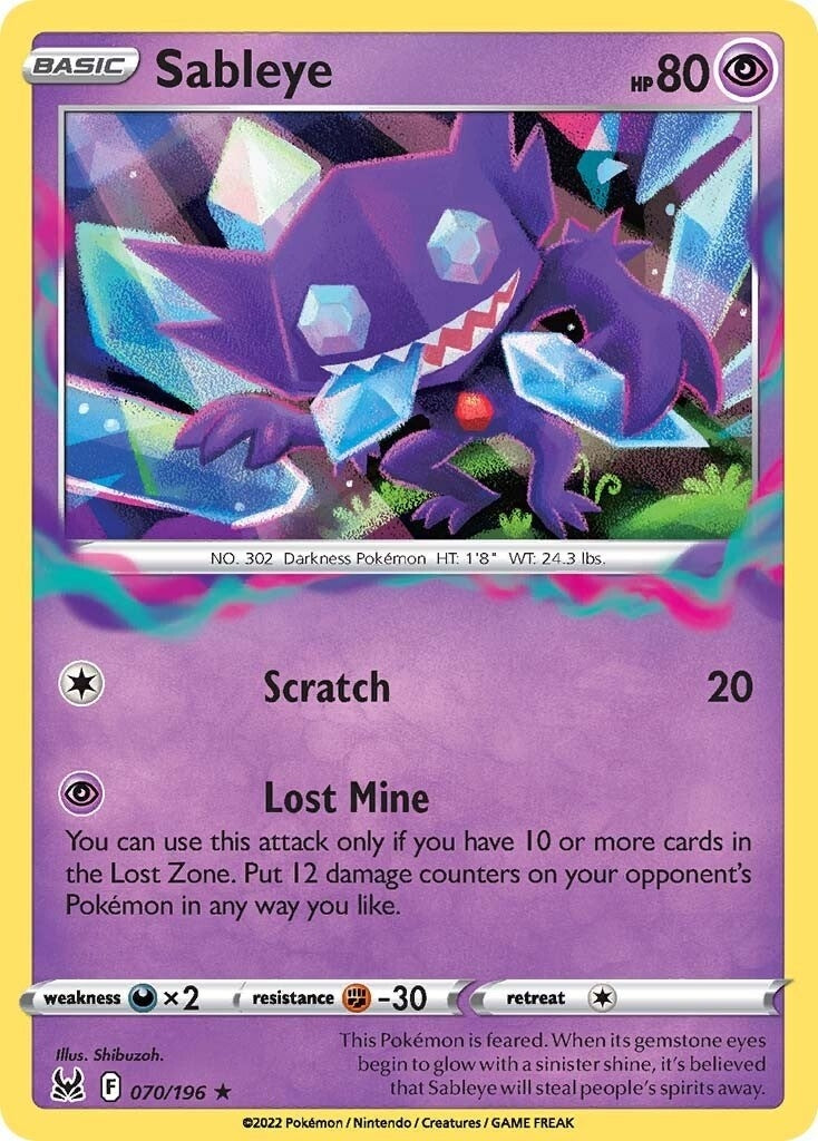 Image for Sableye (070/196) (SWSH11) - Pokemon