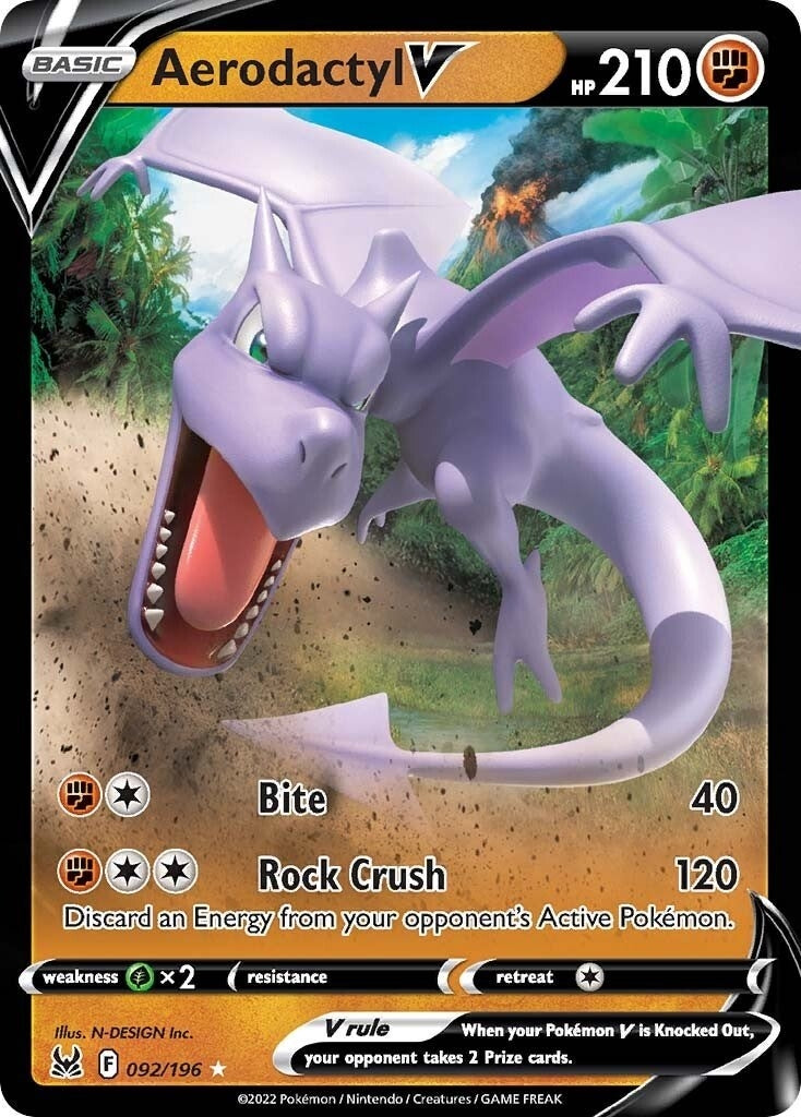 Image for Aerodactyl V (092/196) (SWSH11) - Pokemon