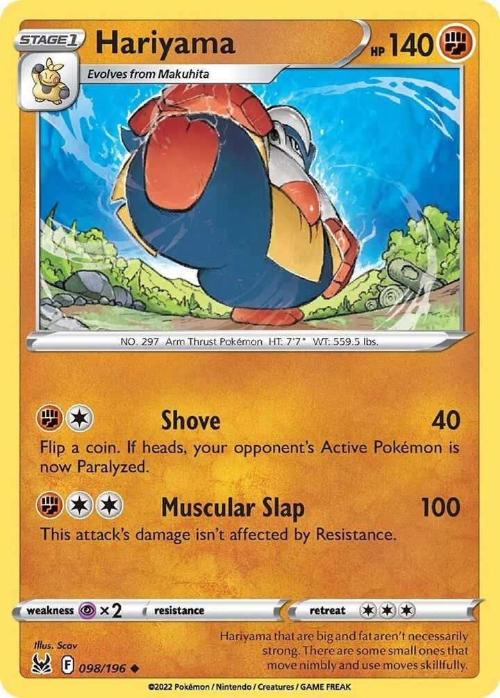 Image for Hariyama (098/196) (SWSH11) - Pokemon