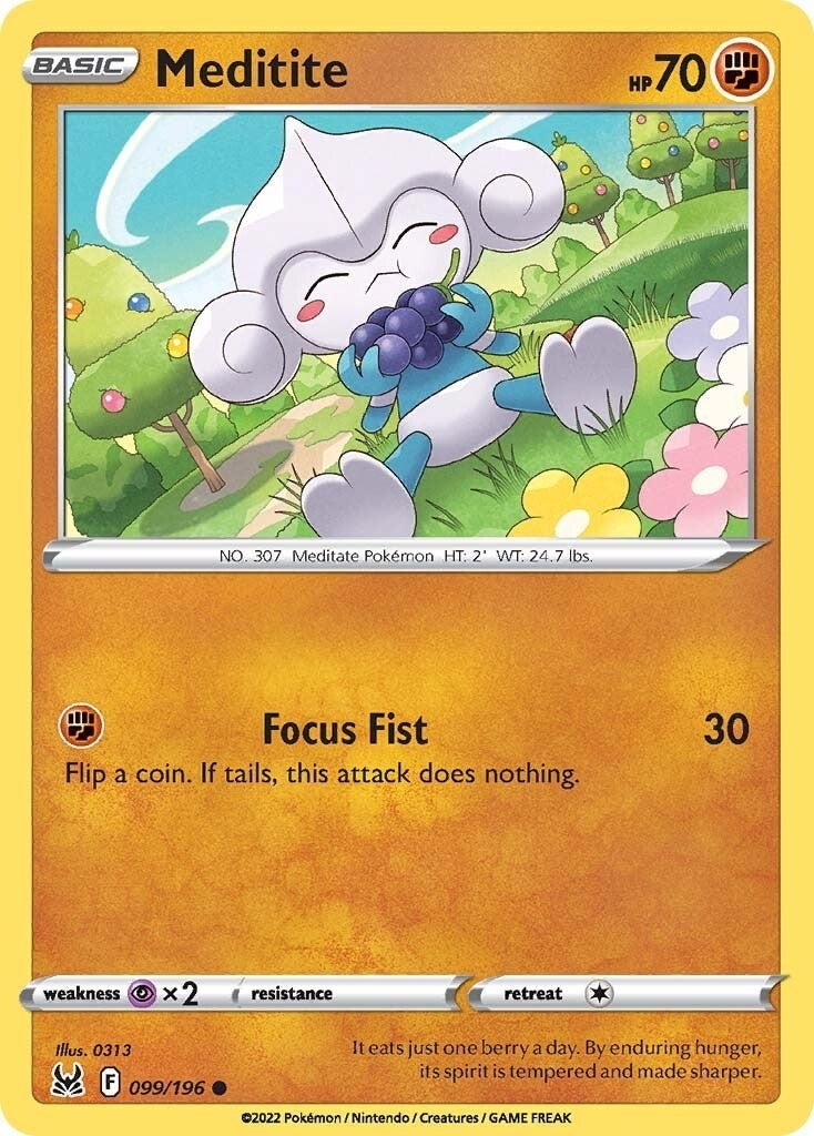 Image for Meditite (099/196) (SWSH11) - Pokemon