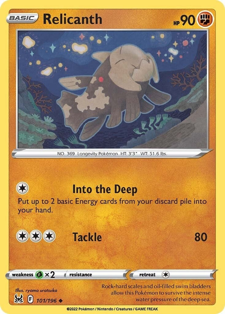 Image for Relicanth (101/196) (SWSH11) - Pokemon