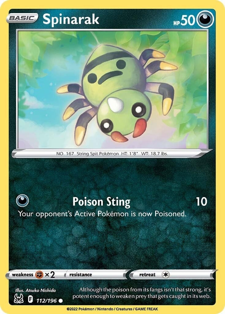 Image for Spinarak (112/196) (SWSH11) - Pokemon