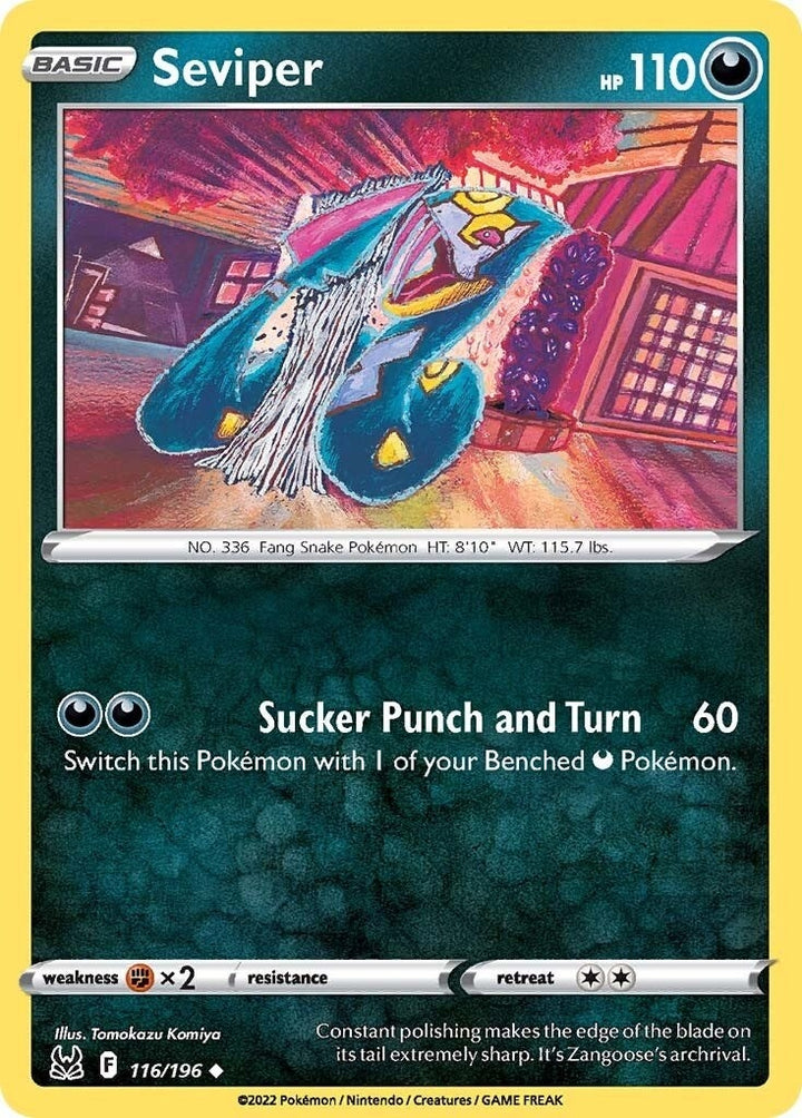 Image for Seviper (116/196) (SWSH11) - Pokemon