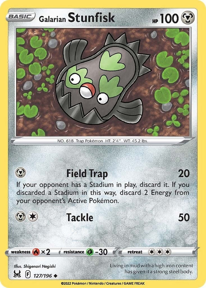 Image for Galarian Stunfisk (127/196) (SWSH11) - Pokemon