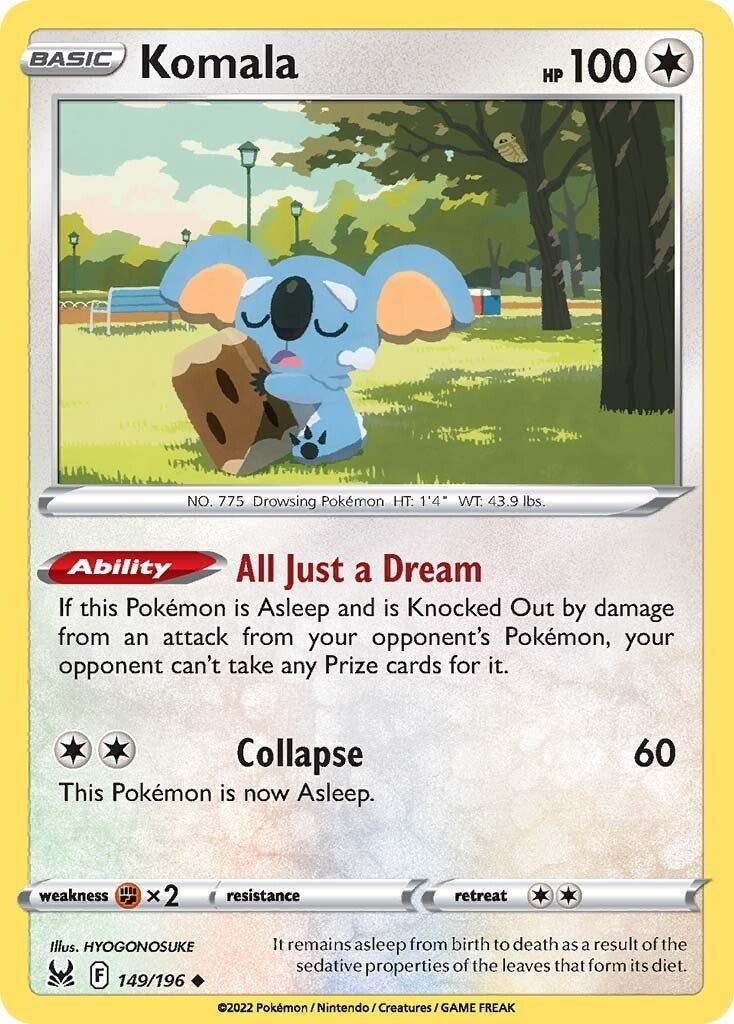 Image for Komala (149/196) (SWSH11) - Pokemon
