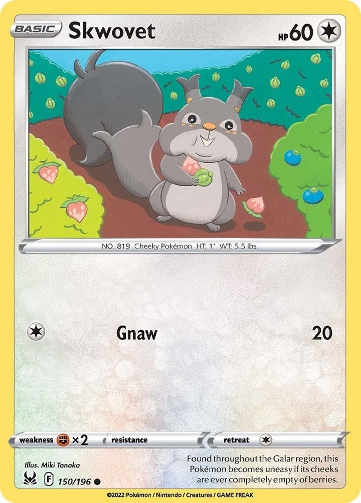 Image for Skwovet (150/196) (SWSH11) - Pokemon