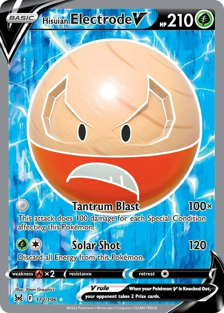 Image for Hisuian Electrode V (Full Art) (172/196) (SWSH11) - Pokemon