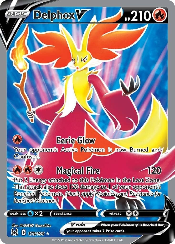 Image for Delphox V (Full Art) (173/196) (SWSH11) - Pokemon