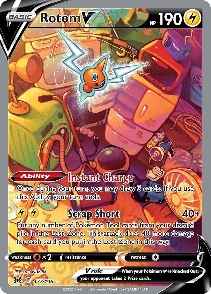 Image for Rotom V (Alternate Full Art) (177/196) (SWSH11) - Pokemon