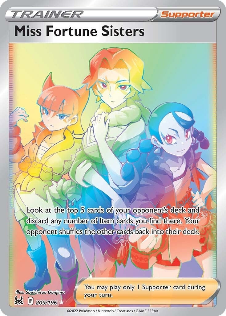 Image for Miss Fortune Sisters (Secret) (209/196) (SWSH11) - Pokemon
