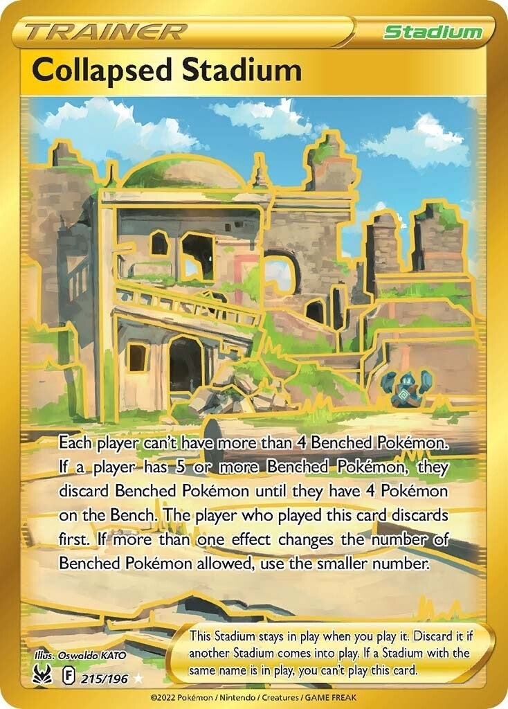Image for Collapsed Stadium (Secret) (215/196) (SWSH11) - Pokemon