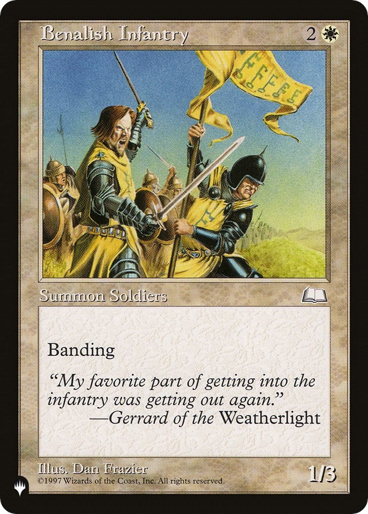 Image for Benalish Infantry (LIST) - Magic: The Gathering