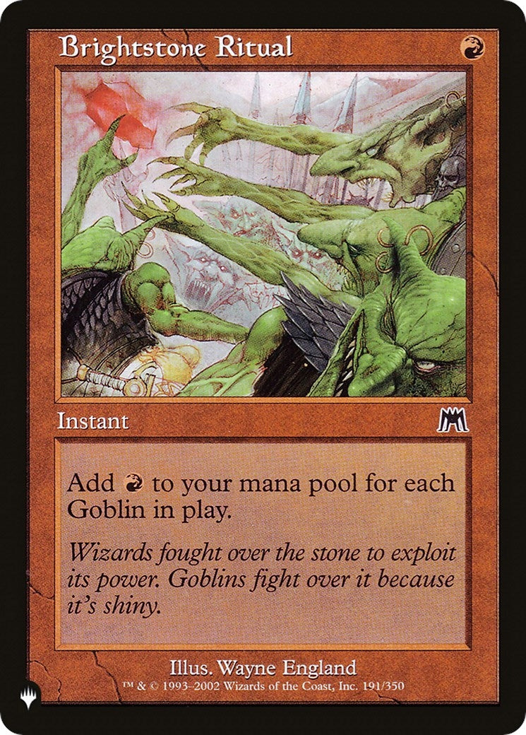 Image for Brightstone Ritual (191/350) - Magic: The Gathering