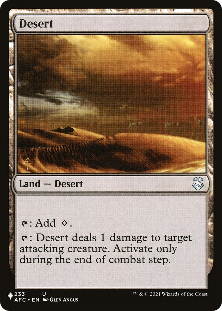 Image for Desert (233/062) - Magic: The Gathering