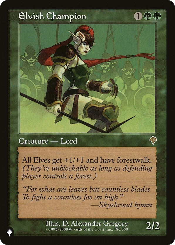 Image for Elvish Champion (186/350) - Magic: The Gathering