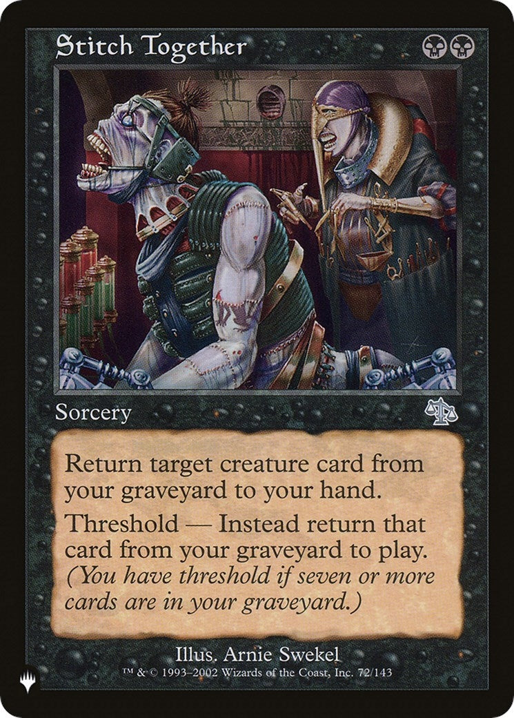Image for Stitch Together (72/143) (LIST) - Magic: The Gathering