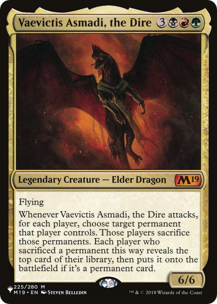 Image for Vaevictis Asmadi, the Dire (225/280) - Magic: The Gathering