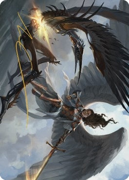 Image for Destroy Evil Art Card (Gold-Stamped Signature) (7) (ASDMU) - Magic: The Gathering