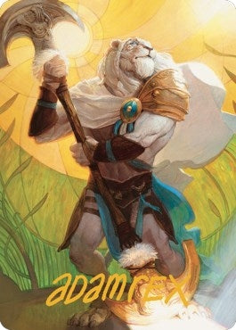 Image for Ajani, Sleeper Agent Art Card (Gold-Stamped Signature) (42) (ASDMU) - Magic: The Gathering