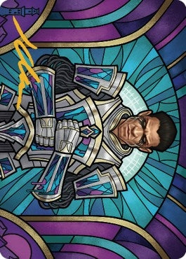 Image for Aron, Benalia's Ruin Art Card (Gold-Stamped Signature) (43) (ASDMU) - Magic: The Gathering