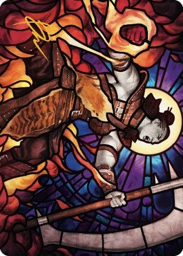 Image for Garna, Bloodfist of Keld Art Card (Gold-Stamped Signature) (71) (ASDMU) - Magic: The Gathering