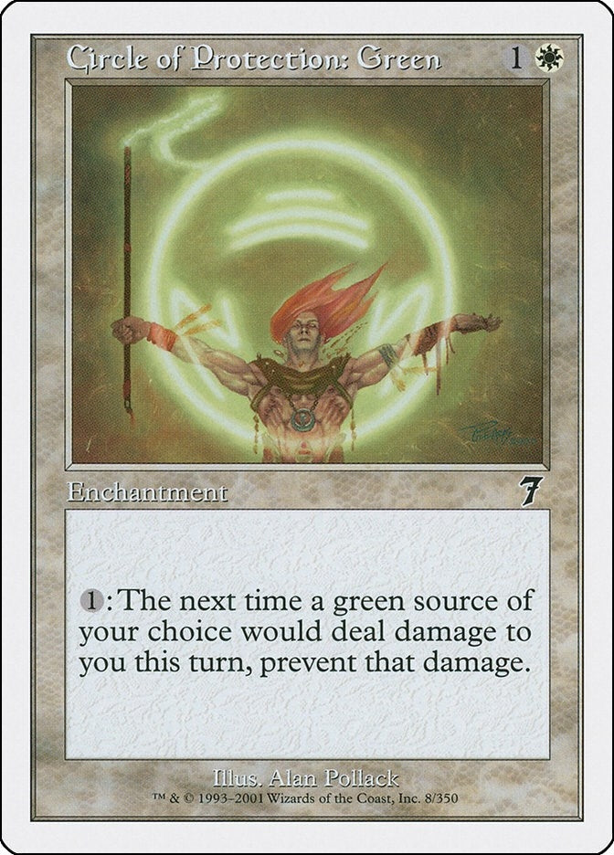 Image for Circle of Protection: Green (8) - Magic: The Gathering