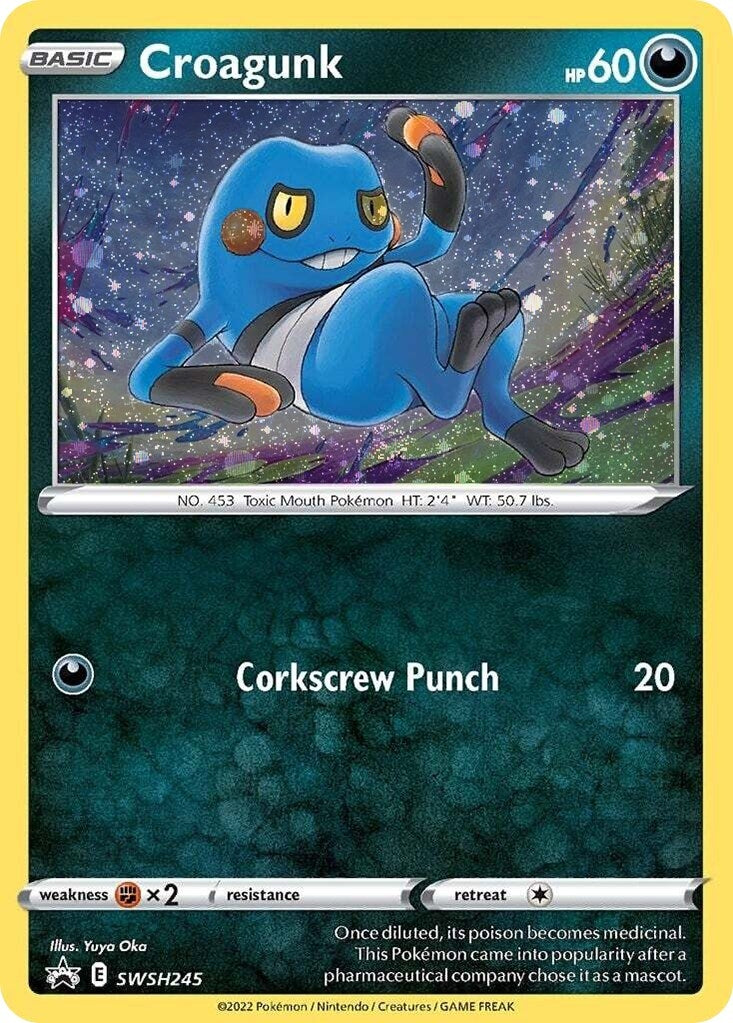 Image for Croagunk - SWSH245 (Cosmos Holo) (SWSH245) (SWSD) - Pokemon