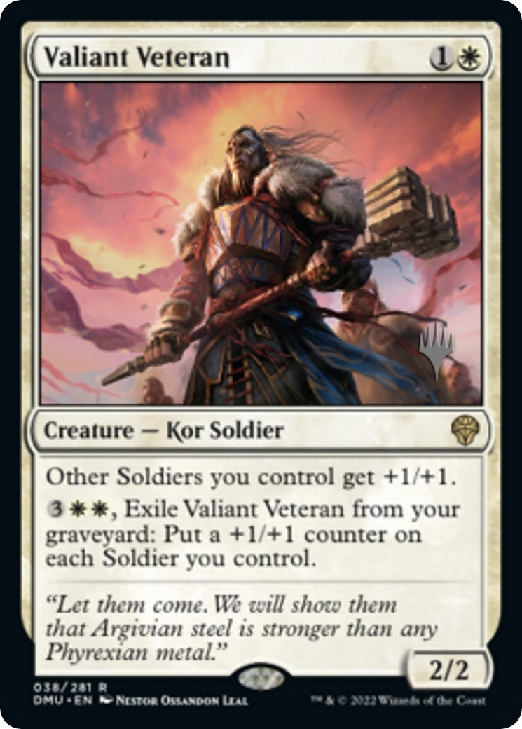 Image for Valiant Veteran (38) - Magic: The Gathering