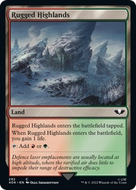 Image for Rugged Highlands (Surge Foil) (292) - Magic: The Gathering