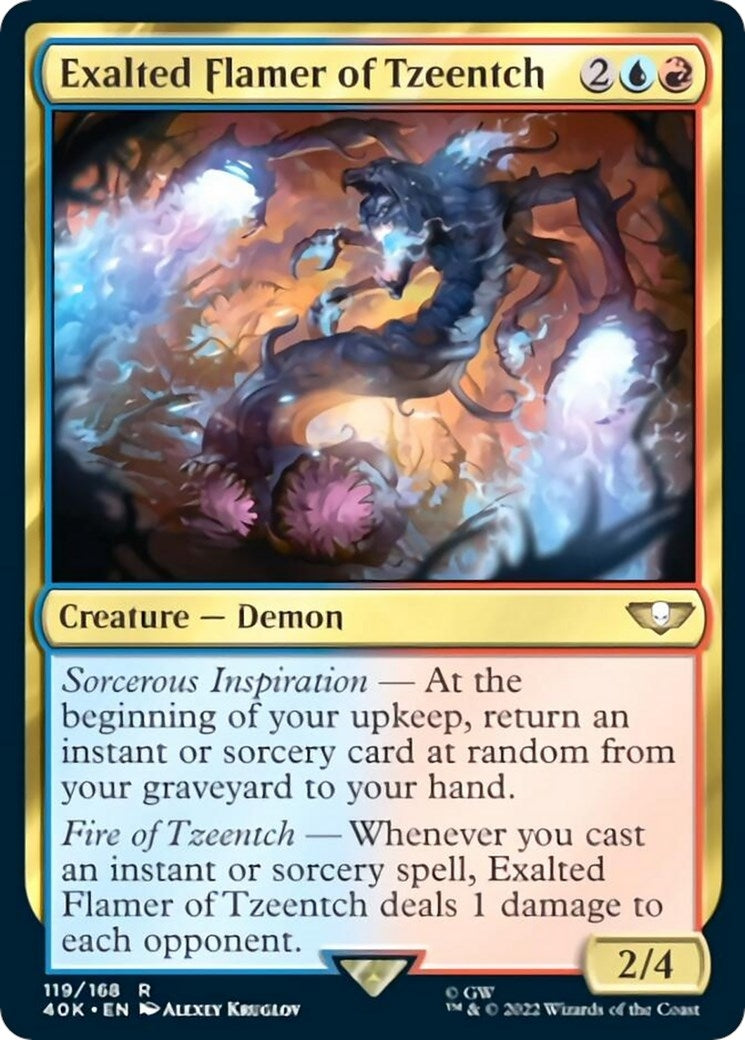 Image for Exalted Flamer of Tzeentch (Surge Foil) (119) - Magic: The Gathering