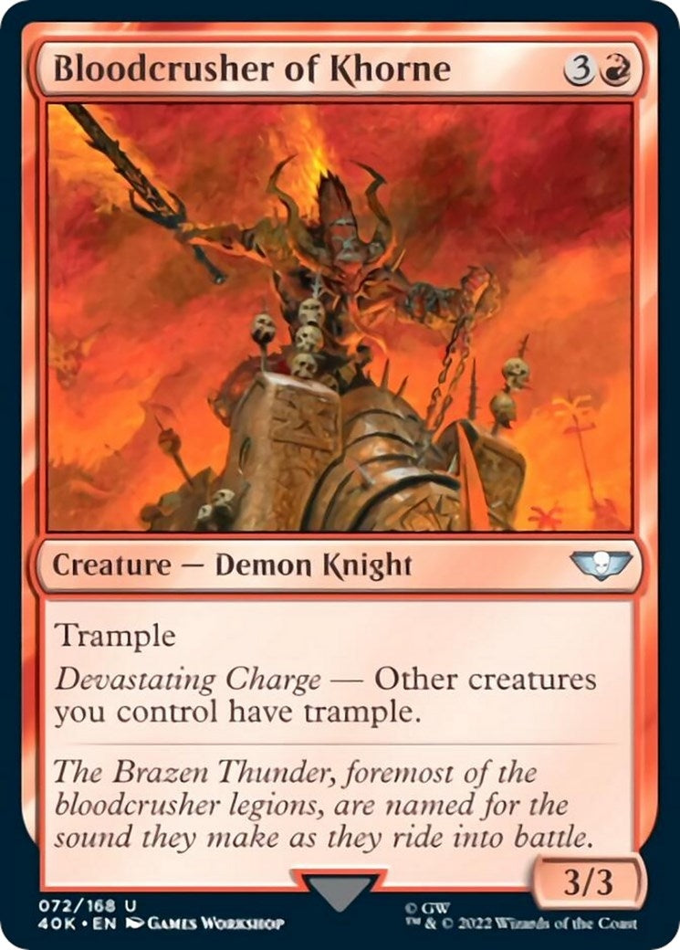 Image for Bloodcrusher of Khorne (Surge Foil) (72) - Magic: The Gathering