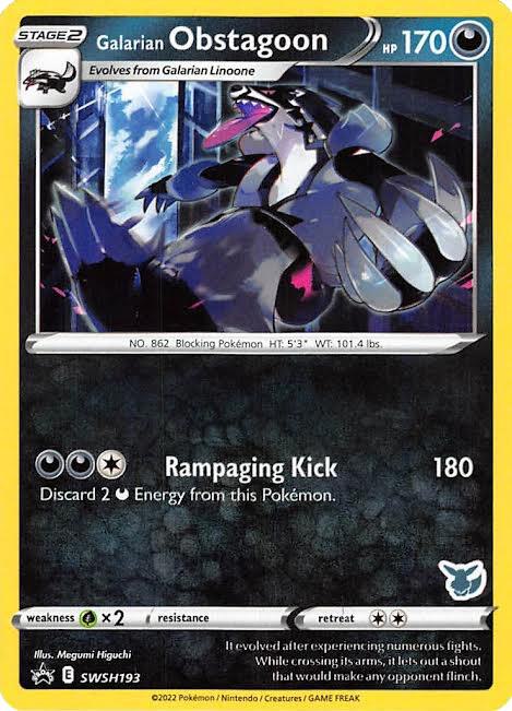 Image for Galarian Obstagoon - SWSH193 (Eevee Stamped) (SWSH193) (BA22) - Pokemon