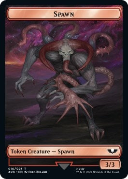 Image for Spawn // Blue Horror Double-Sided Token (Surge Foil) (16 // 20) - Magic: The Gathering