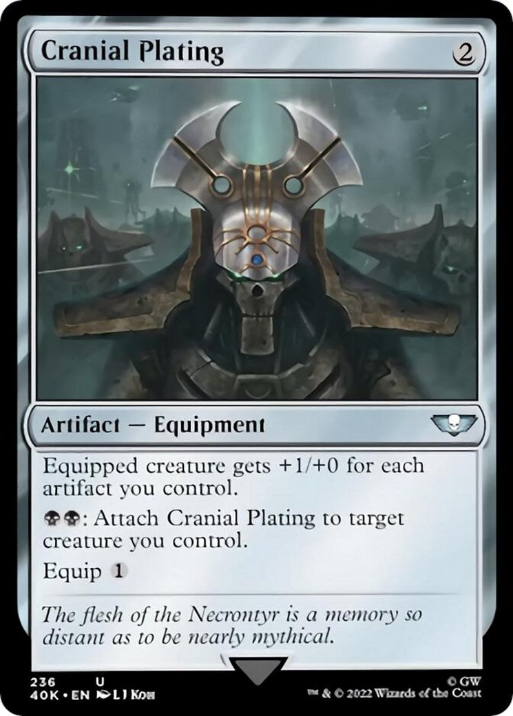 Image for Cranial Plating (Surge Foil) (236) (40K) - Magic: The Gathering