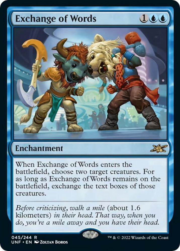 Image for Exchange of Words (45) - Magic: The Gathering