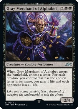 Image for Gray Merchant of Alphabet (75) - Magic: The Gathering
