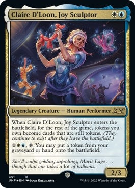 Image for Claire D'Loon, Joy Sculptor (Galaxy Foil) (451) (UNF) - Magic: The Gathering