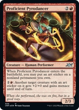 Image for Proficient Pyrodancer (Galaxy Foil) (406) (UNF) - Magic: The Gathering