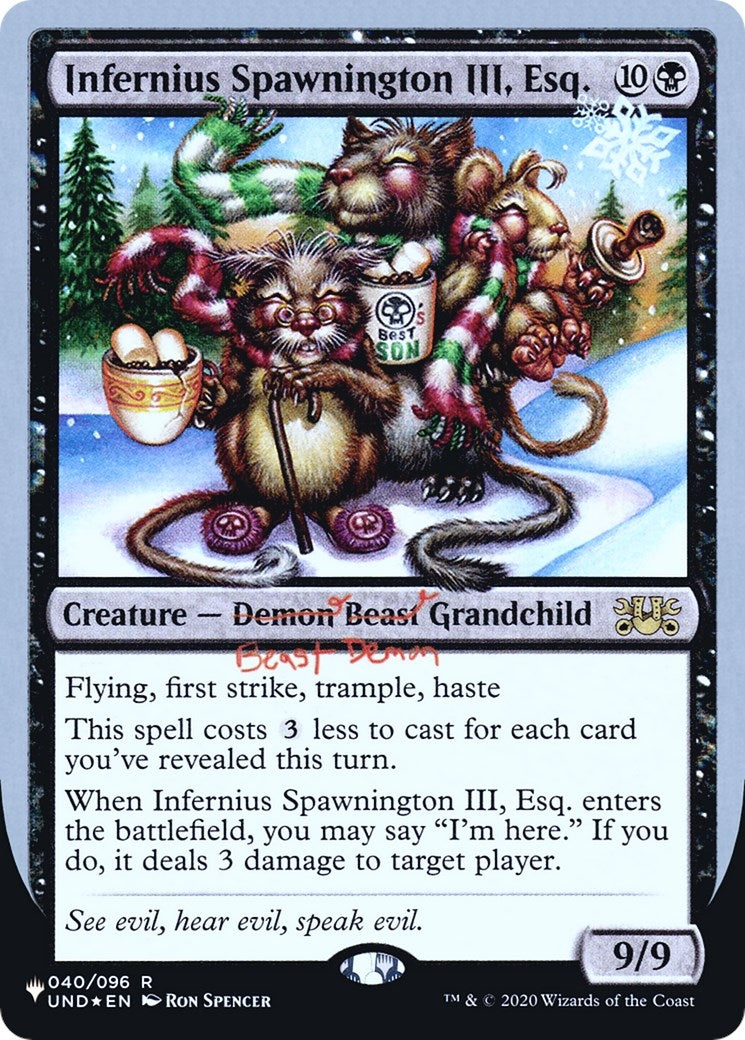 Image for Infernius Spawnington III, Esq. (040/096) - Magic: The Gathering