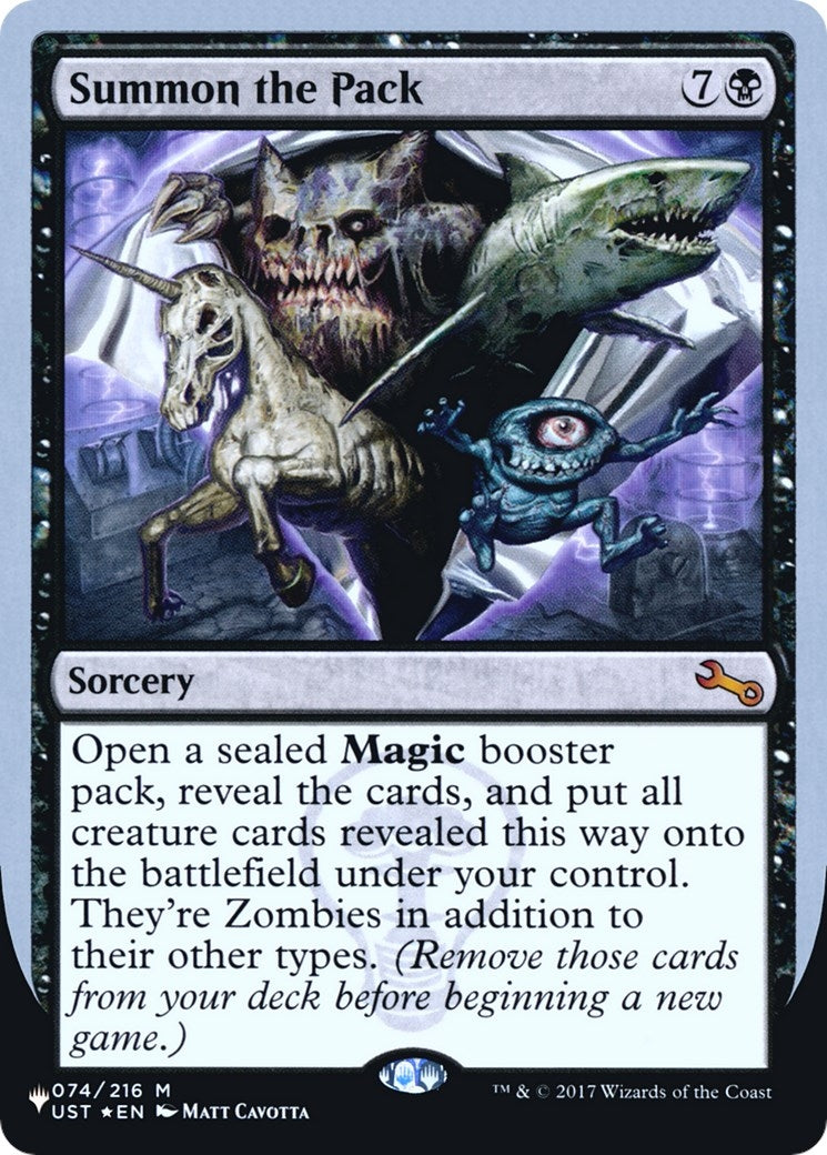 Image for Summon the Pack (074/216) (LIST) - Magic: The Gathering