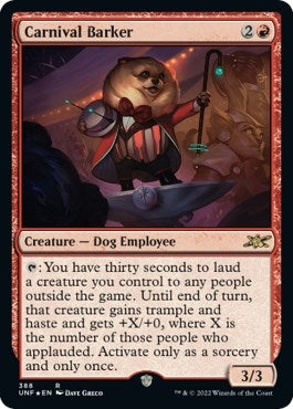 Image for Carnival Barker (Galaxy Foil) (388) - Magic: The Gathering