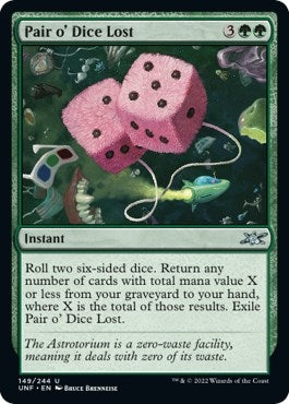 Image for Pair o' Dice Lost (149) - Magic: The Gathering
