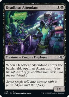 Image for Deadbeat Attendant (Galaxy Foil) (355) - Magic: The Gathering