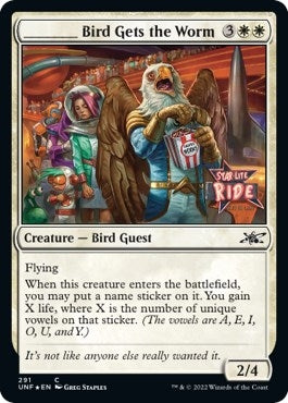 Image for _____ Bird Gets the Worm (Galaxy Foil) (291) (UNF) - Magic: The Gathering