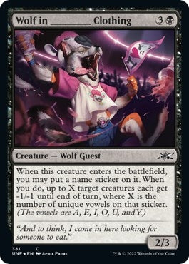 Image for Wolf in _______ Clothing (Galaxy Foil) (381) - Magic: The Gathering