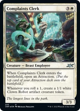 Image for Complaints Clerk (Galaxy Foil) (293) - Magic: The Gathering