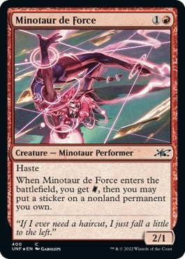 Image for Minotaur de Force (Galaxy Foil) (400) (UNF) - Magic: The Gathering
